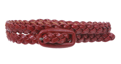 1/2 Inch Braided Skinny Belt