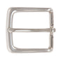 1 3/8" (35 mm) Silver Tone Rectangular Single Prong Belt Buckle