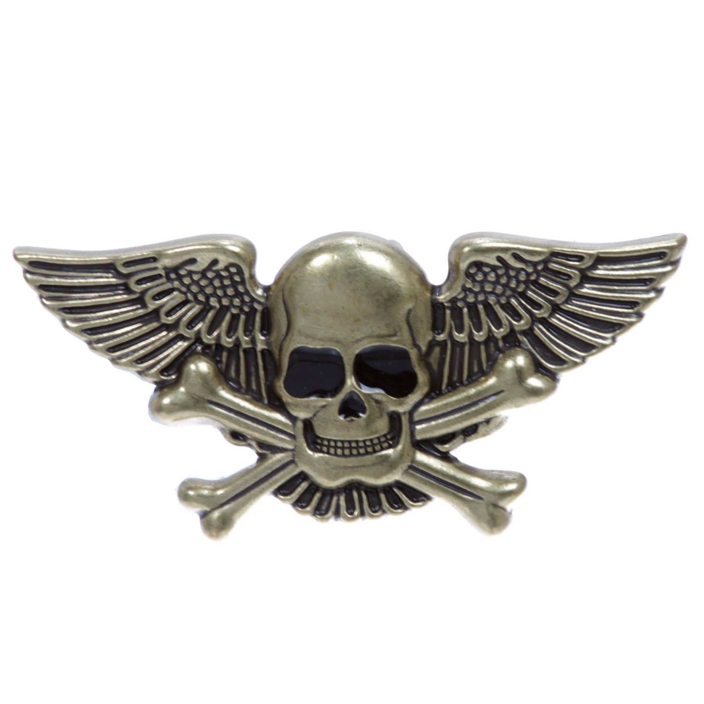 Winged Skull and Cross Bone Pirate Belt Buckle