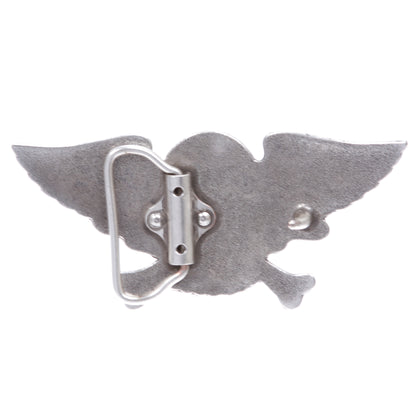 Winged Skull and Cross Bone Pirate Belt Buckle