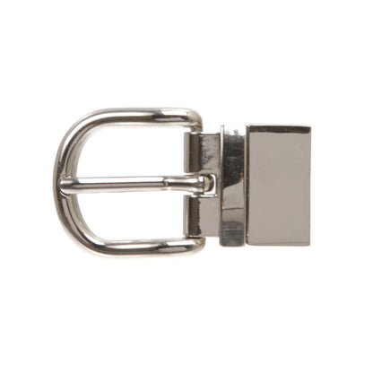 1" Reversible Silver Buckle with Screw Attachment – Fits 1 Inch Belt Straps