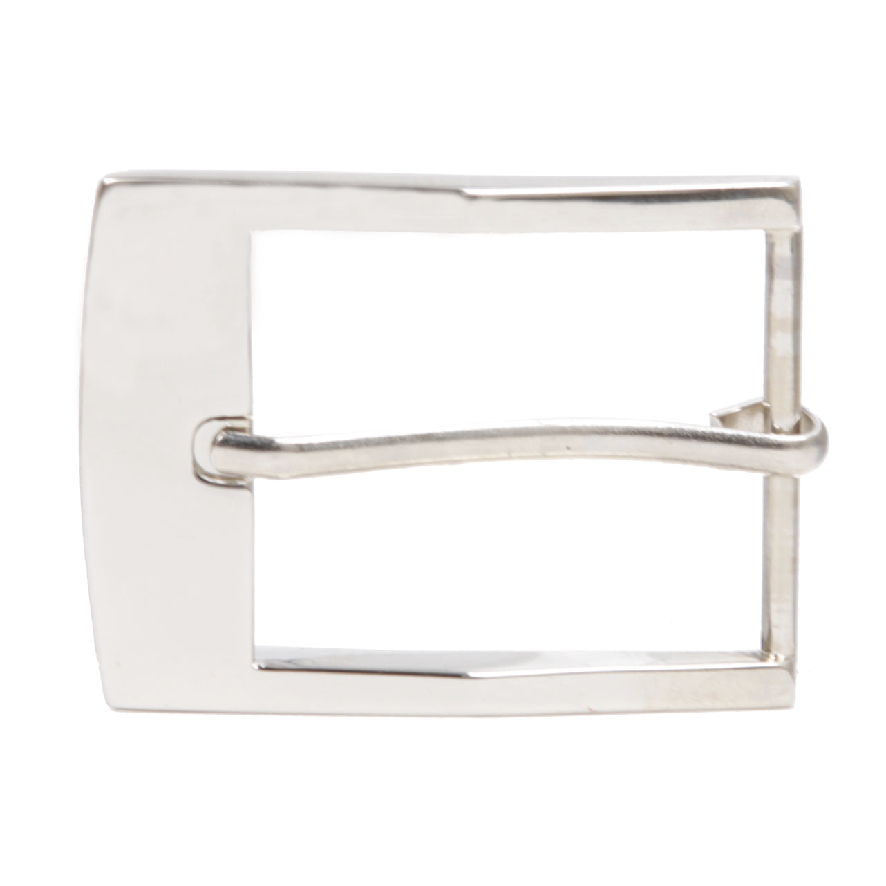 Rectangular Single Prong Belt Buckle – Polished Zinc Alloy, Fits 35mm (1 3/5") Straps