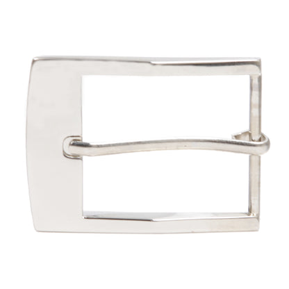 Rectangular Single Prong Belt Buckle – Polished Zinc Alloy, Fits 35mm (1 3/5") Straps