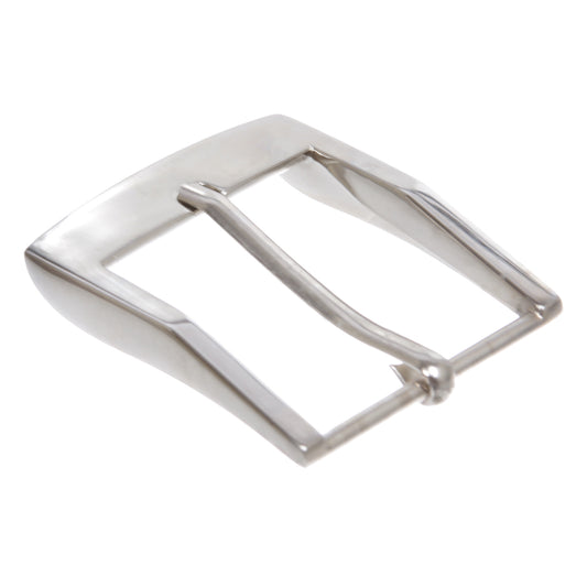 Rectangular Single Prong Belt Buckle – Polished Zinc Alloy, Fits 35mm (1 3/5") Straps