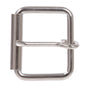 1 3/4" (45 mm) Single Prong Antique Brass or Silver Roller Belt Buckle