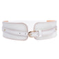 Women's High Waist Elastic Linked Cowhide Stretch Tapered Comfort Leather Belt