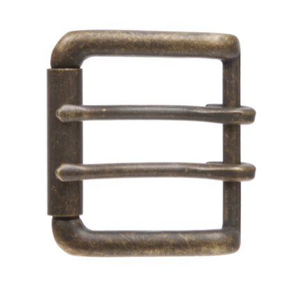 Double Prong Roller Belt Buckle – Zinc Alloy Nickel-Free Fits 1 5/8" Straps