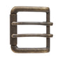 Double Prong Roller Belt Buckle – Zinc Alloy Nickel-Free Fits 1 5/8" Straps