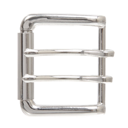 Double Prong Roller Belt Buckle – Zinc Alloy Nickel-Free Fits 1 5/8" Straps