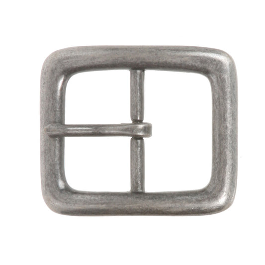 1 3/8" (35 mm) Nickel Free Single Prong Rectangular Center Bar Belt Buckle