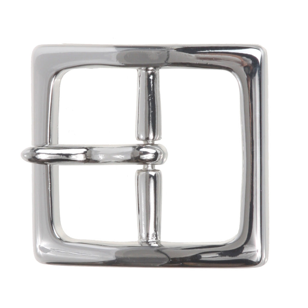 1 5/8" (40 mm) Nickel Free Center Bar Single Prong Square Belt Buckle