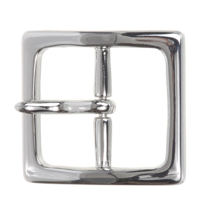 1 5/8" (40 mm) Nickel Free Center Bar Single Prong Square Belt Buckle