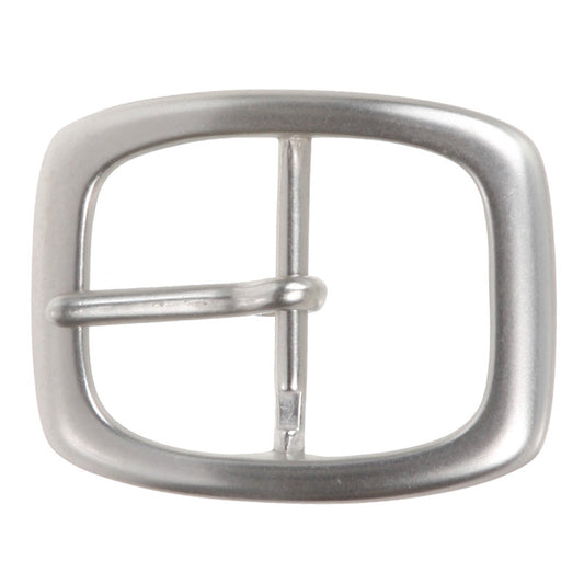 1 1/4" (33 mm) Nickel Free Single Prong Oval Center Bar Belt Buckle