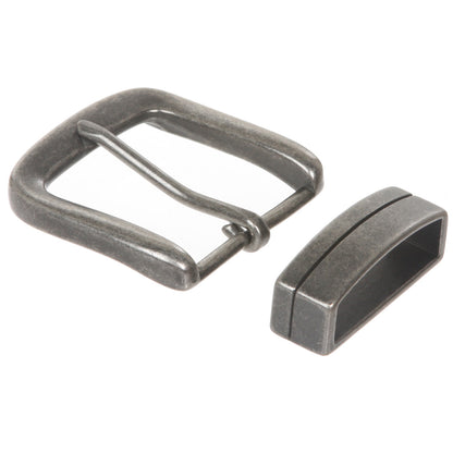 1 1/2" (38 mm) Nickel Free Single Prong Square Belt Buckle Set