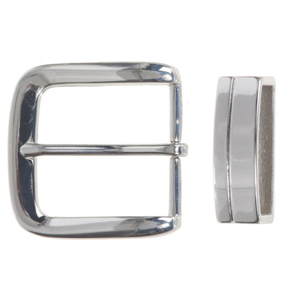 1 1/2" (38 mm) Nickel Free Single Prong Square Belt Buckle Set