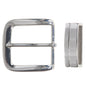 1 1/2" (38 mm) Nickel Free Single Prong Square Belt Buckle Set