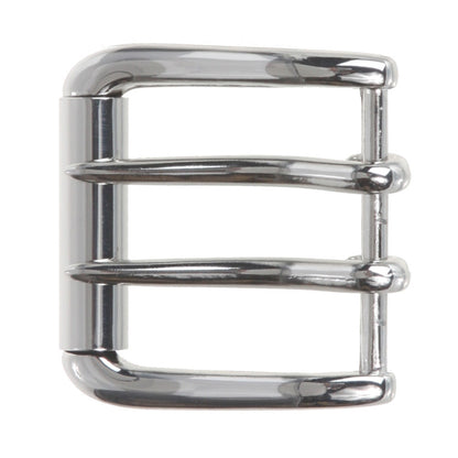 1 5/8" (40 mm) Nickel Free Double Prong Square Roller Belt Buckle