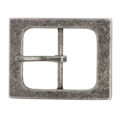 1 1/2" (38 mm) Nickel Free Single Prong Center Bar Rectangular Belt Buckle