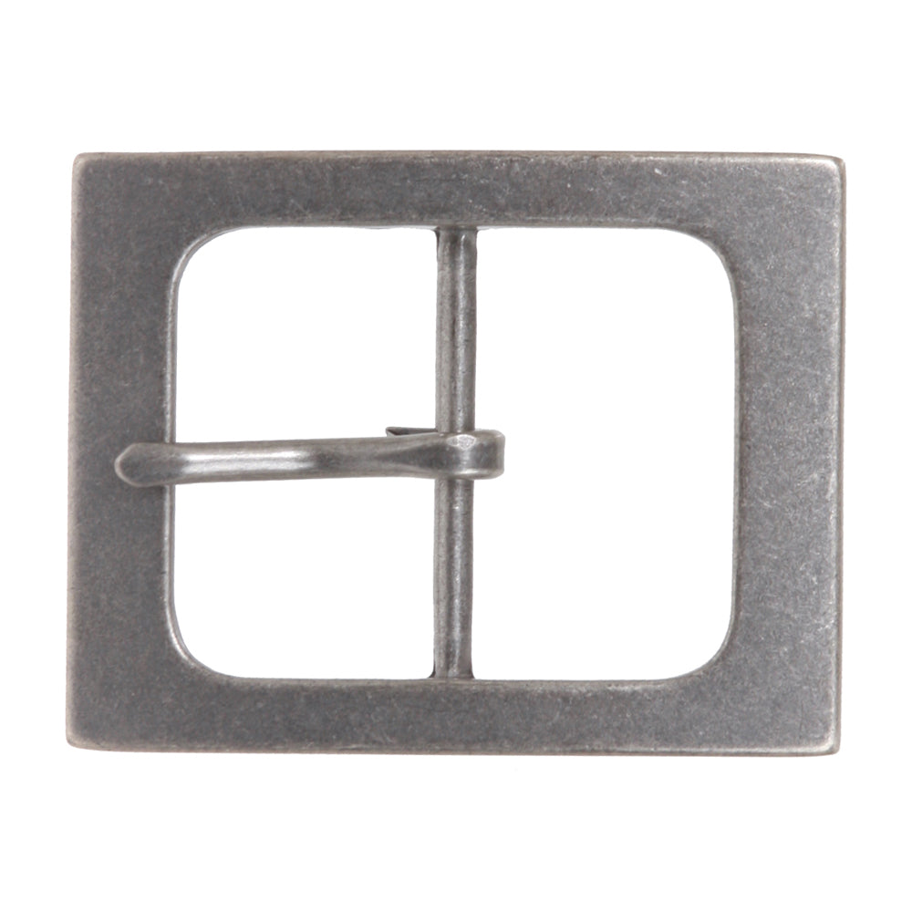 1 1/2" (38 mm) Nickel Free Single Prong Center Bar Rectangular Belt Buckle