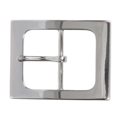 1 1/2" (38 mm) Nickel Free Single Prong Center Bar Rectangular Belt Buckle