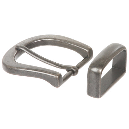 1 1/4" (32 mm) Nickel Free Single Prong Horseshoe Belt Buckle Set