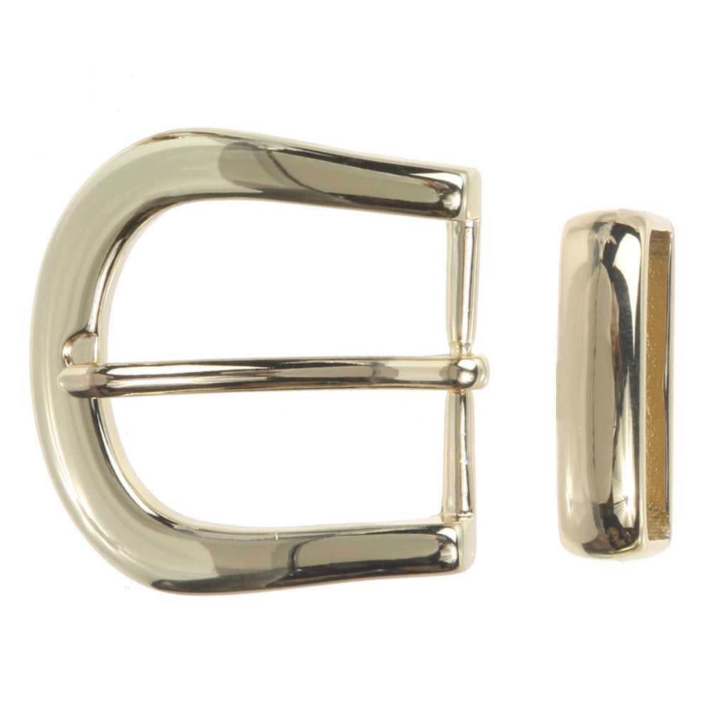 1 1/4" (32 mm) Nickel Free Single Prong Horseshoe Belt Buckle Set