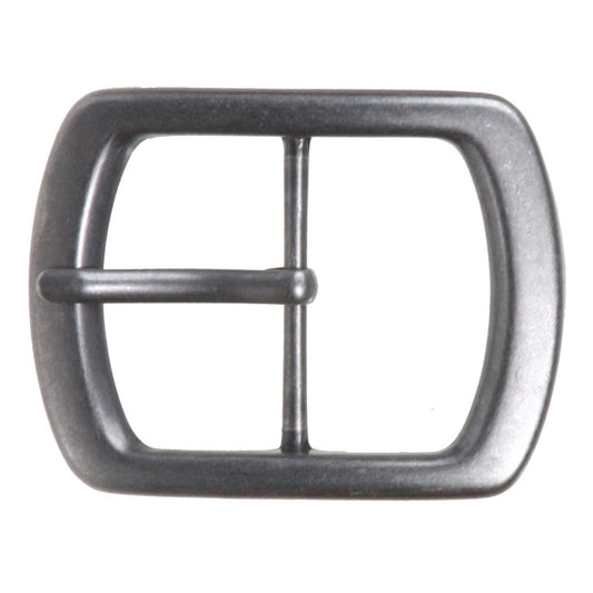 1 3/4" (44 mm) Nickel Free Center Bar Single Prong Oval Belt Buckle