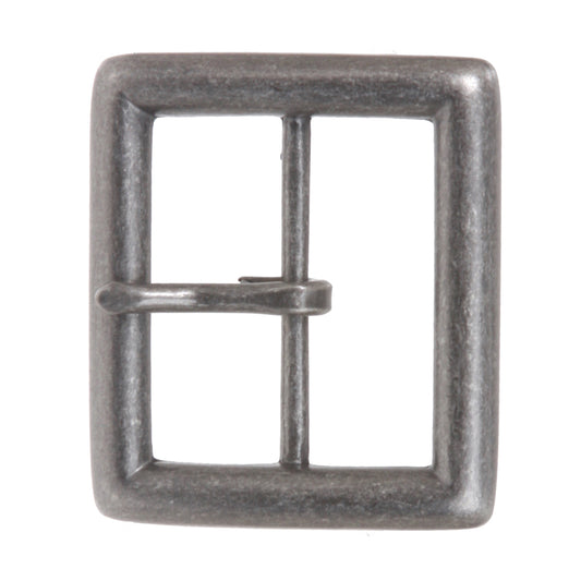 1 5/8" (42 mm) Nickel Free Single Prong Center Bar Square Belt Buckle