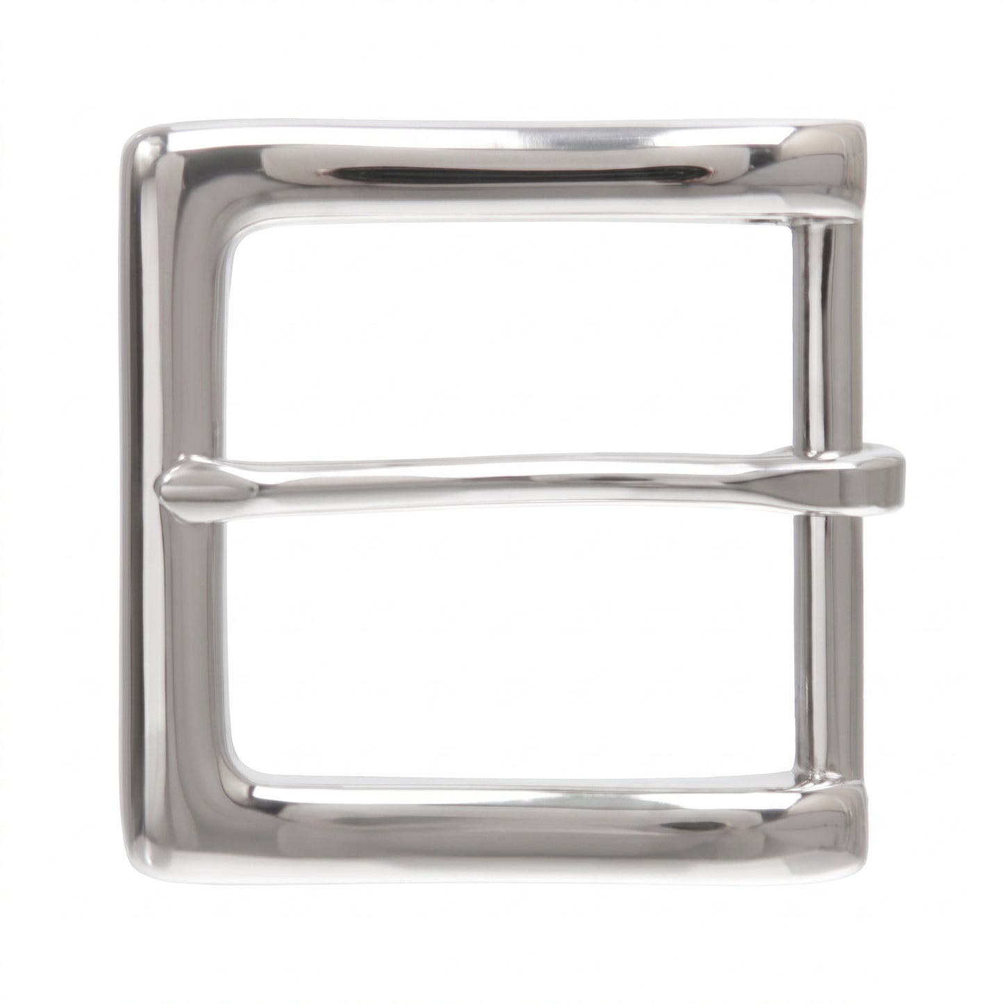 1 1/2" (38 mm) Nickel Free Single Prong Square Belt Buckle