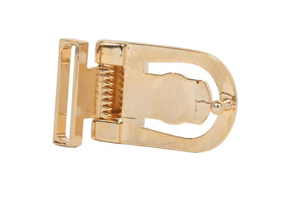 1 1/8 Inch (28 mm) Gold Clamp Belt Buckle