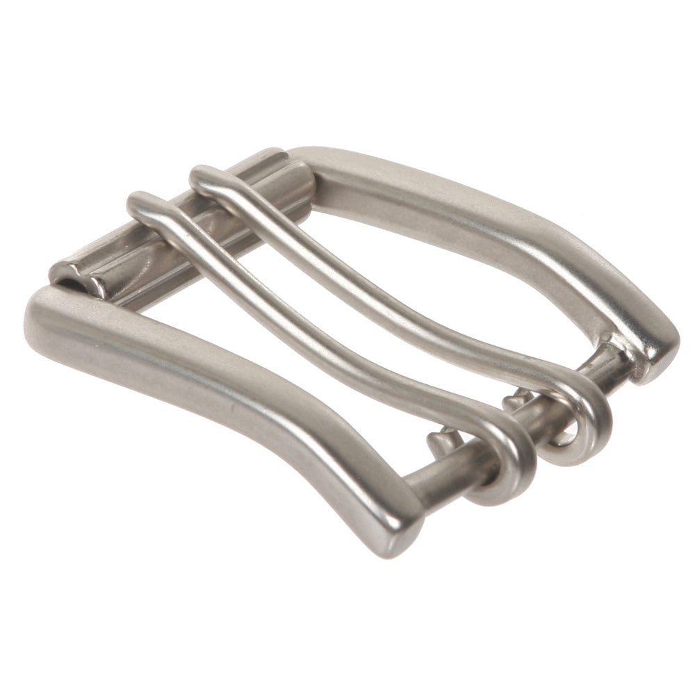 1 1/2" (38 mm) Nickel Free Double Prong Square Roller Belt Buckle