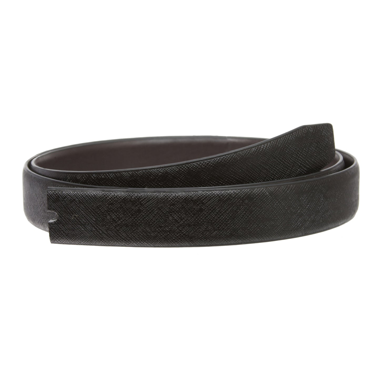 1 1/8" Men’s Feather-Edged Reversible Leather Belt Strap – One Size