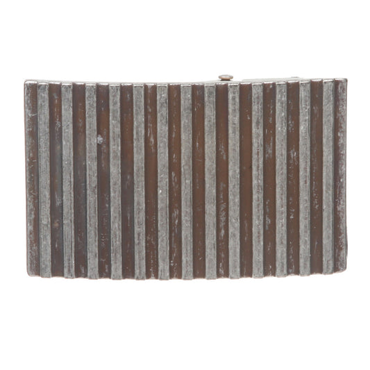 1 1/2" (38 MM) Clamping Rectangular Silver Belt Buckle