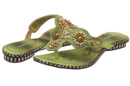 JOHN FASHION Embroidery Beads Sandal