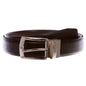 Men's Classic & Fashion Feather Edged Embossed Reversible Leather Dress Belt