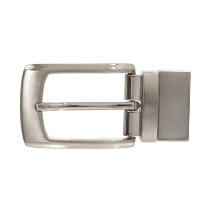 1 1/8 Inch (30 mm) Reversible Clamp Rectangular Belt Buckle