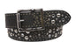 Snap On Rhinestone Rivet Studs Leather Belt