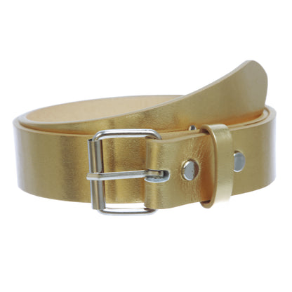 Kids or Extra Small Size Snap On Plain Leather Belt