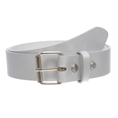 Kids or Extra Small Size Snap On Plain Leather Belt