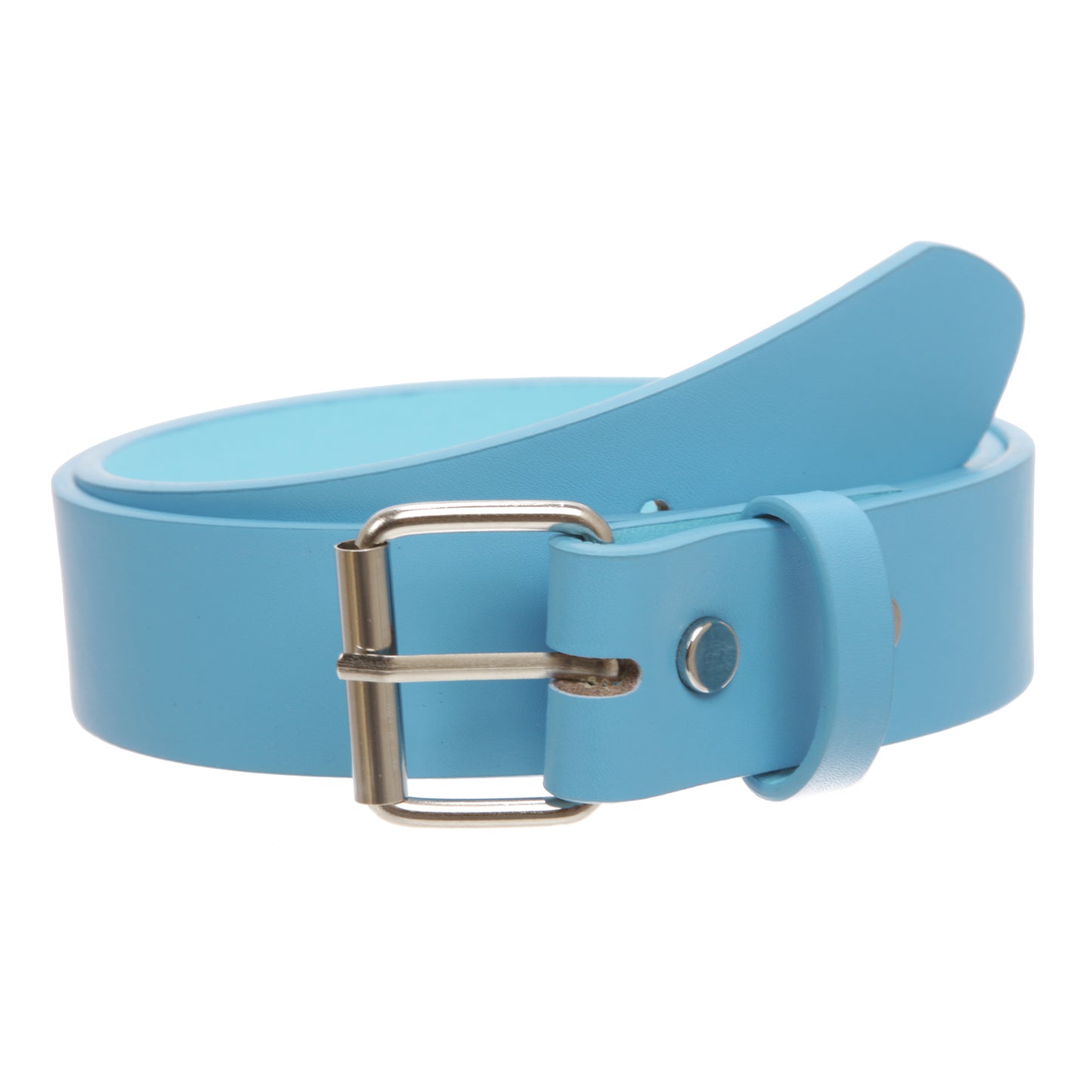 Kids or Extra Small Size Snap On Plain Leather Belt