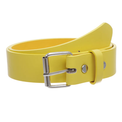 Kids or Extra Small Size Snap On Plain Leather Belt