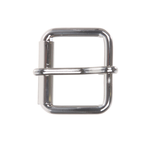 1 1/8" Nickel Plated Simple Roller Buckle