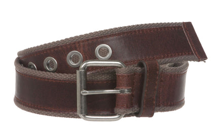 1 1/2" Grommets Canvas Web Casual Jean Belt