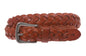 Women's 1 1/8" Braided Woven Skinny Narrow Leather Belt