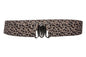 Ladies 1  7/8" Wide Leopard Pattern Elastic Belt