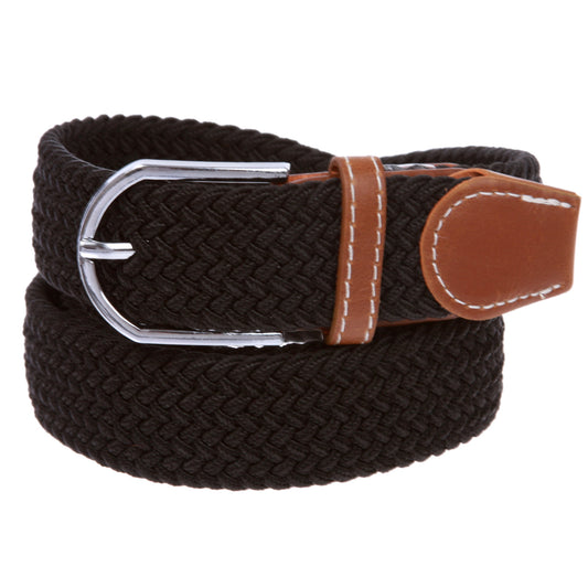 1 1/4'' Braided Woven Elastic Stretch Belt