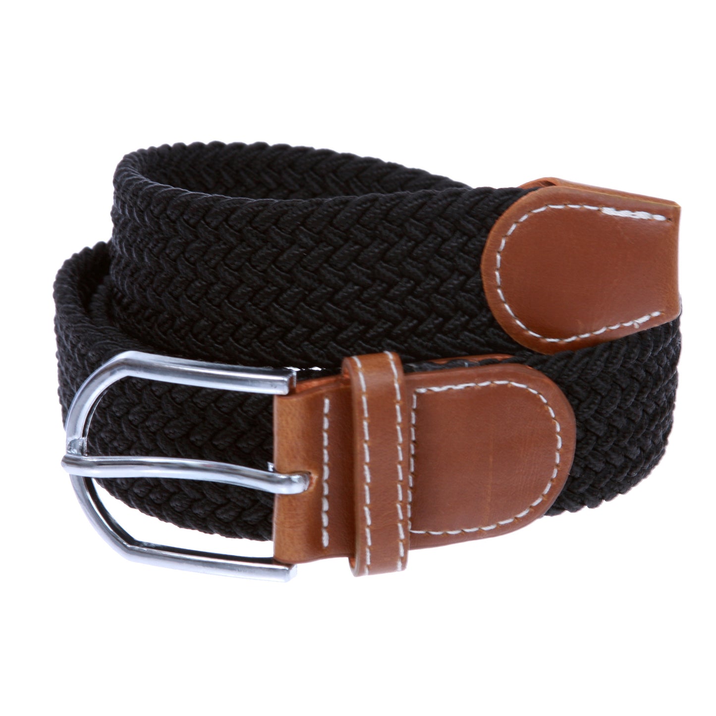 1 1/4'' Braided Woven Elastic Stretch Belt