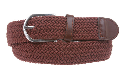 1 1/4'' Braided Woven Elastic Stretch Belt