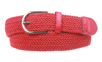 1 1/4'' Braided Woven Elastic Stretch Belt