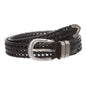 Men's 1 1/8 Inch (30 mm) Braided Leather Dress Lacing Belt